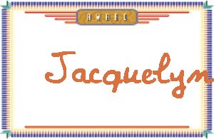 JacquelynдӢ