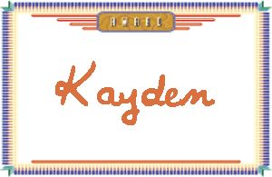 KaydenдӢ